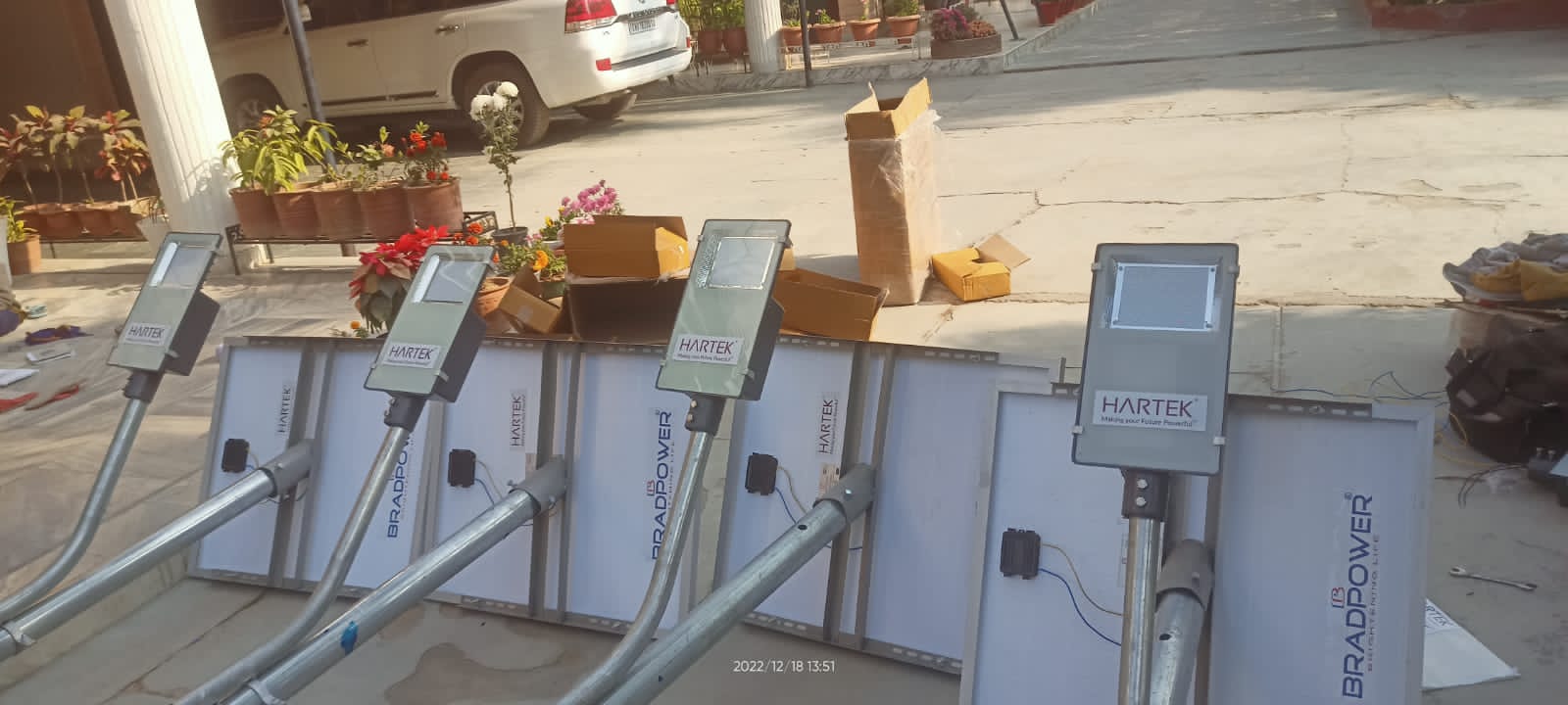 Solar Streetlight Installation 3