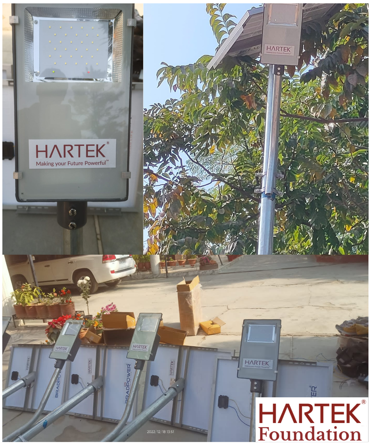 Solar Streetlight Installation